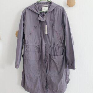 A New Day Hooded Lightweight Water-resistant long Jacket / Windbreaker - NEW MED